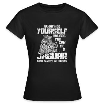 Jaguar - T-shirt Femme - noir - Devant - AI Model Female 172 dark (172cm)