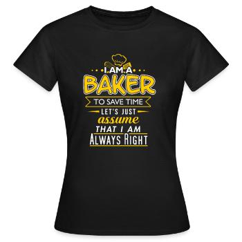 boulanger - T-shirt Femme - noir - Devant - AI Model Female 172 dark (172cm)