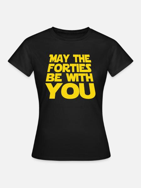 40ste verjaardag - Dame-T-shirt - sort
