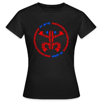 Coqui Frosch Taino - Puerto Rico Boriken - Frauen T-Shirt - Schwarz - Vorne - AI Model Female 172 dark (172cm)