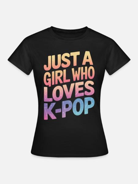 K-Pop Musik Koreanischer Pop - Frauen T-Shirt - Schwarz