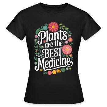 Végétarien Végétalien Végétarien Végétarien - T-shirt Femme - noir - Devant - AI Model Female 172 dark (172cm)