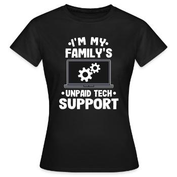 Informatiker Geschenk Lustig Programmierer EDV IT - Frauen T-Shirt - Schwarz - Vorne - AI Model Female 172 dark (172cm)