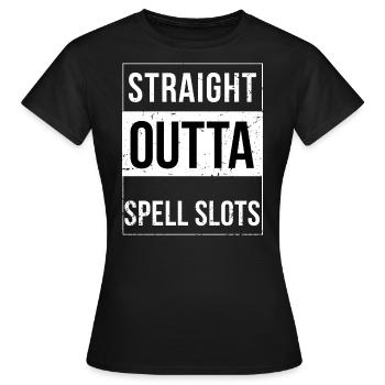 Direkt ohne Zaubersprüche - Frauen T-Shirt - Schwarz - Vorne - AI Model Female 172 dark (172cm)