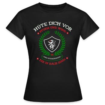 Steiermark - Frauen T-Shirt - Schwarz - Vorne - AI Model Female 172 dark (172cm)
