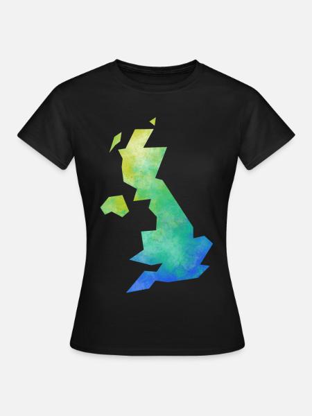 Map UK - Women's T-Shirt - black