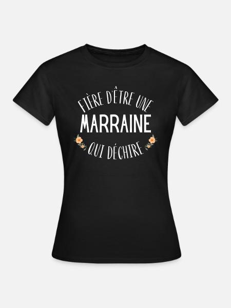 Marraine qui déchire - T-shirt Femme - noir