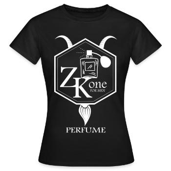 Parfum pour homme - T-shirt Femme - noir - Devant - AI Model Female 172 dark (172cm)