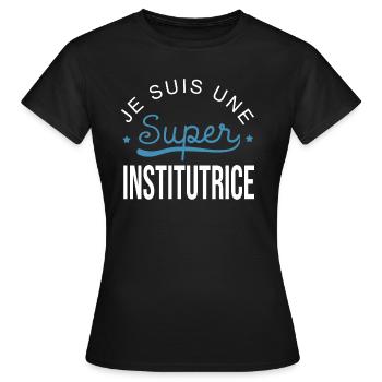 Super institutrice maîtresse - T-shirt Femme - noir - Devant - AI Model Female 172 dark (172cm)