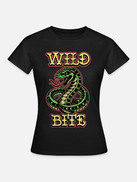 Wilder Biss - Frauen T-Shirt - Schwarz
