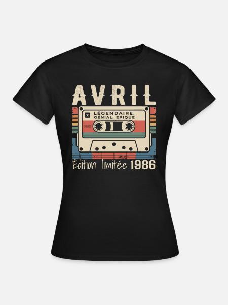 April 1986 April 1986 - Frauen T-Shirt - Schwarz