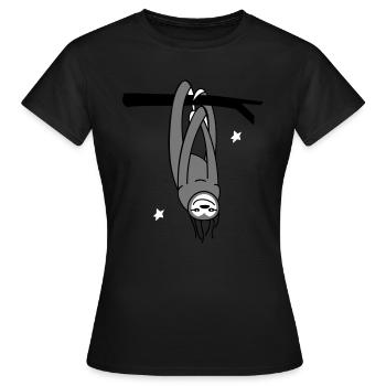 Entspanntes Faultier - Frauen T-Shirt - Schwarz - Vorne - AI Model Female 172 dark (172cm)