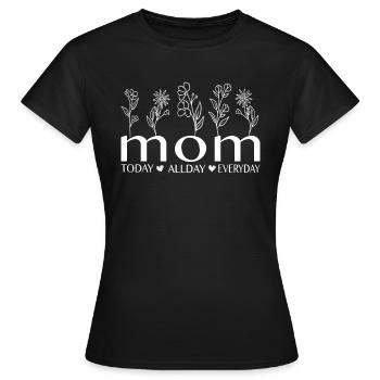Mom Mother's Day Gift Idea - Women's T-Shirt - black - Front - AI Model Female 172 dark (172cm)