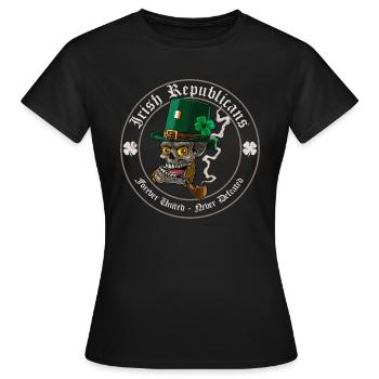 Républicains irlandais - T-shirt Femme - noir - Devant - AI Model Female 172 dark (172cm)