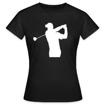 Golf Golfspieler - Frauen T-Shirt - Schwarz - Vorne - AI Model Female 172 dark (172cm)