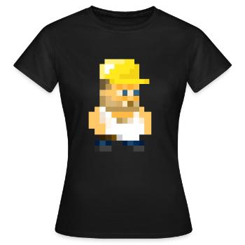 Worker - Frauen T-Shirt - Schwarz - Vorne - AI Model Female 172 dark (172cm)