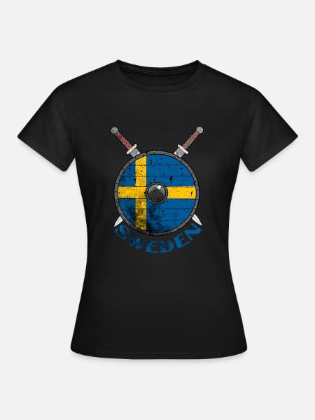 Schweden - Frauen T-Shirt - Schwarz