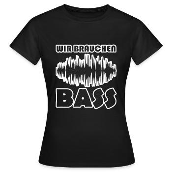 electro - Frauen T-Shirt - Schwarz - Vorne - AI Model Female 172 dark (172cm)