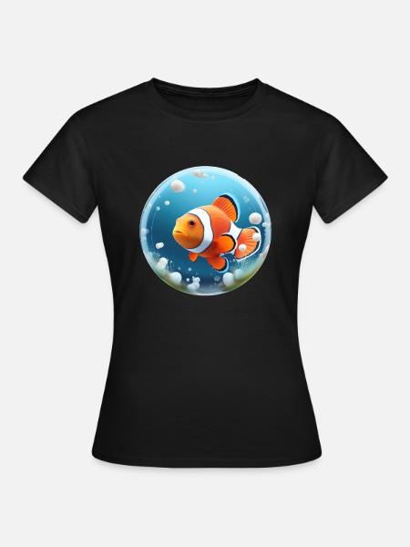 Clownfisch - Frauen T-Shirt - Schwarz
