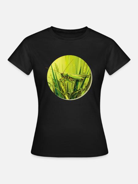 Grashüpfer - Frauen T-Shirt - Schwarz