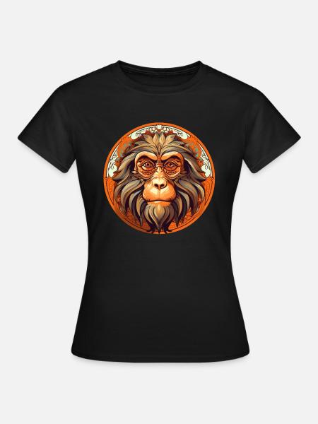 Affe - Frauen T-Shirt - Schwarz