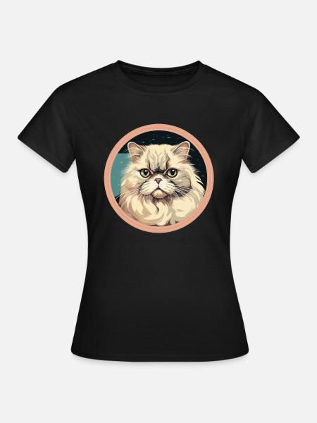 Perserkatze - Frauen T-Shirt - Schwarz