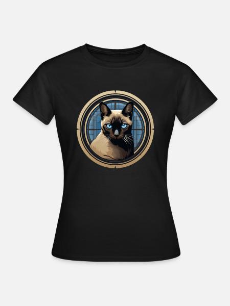 Siamkatze - Frauen T-Shirt - Schwarz