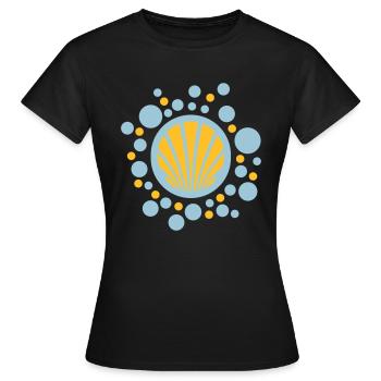 Boules de pétoncles - Danny Alexander Lettkemann - T-shirt Femme - noir - Devant - AI Model Female 172 dark (172cm)