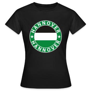 Hanovre - T-shirt Femme - noir - Devant - AI Model Female 172 dark (172cm)