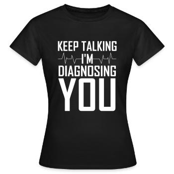 psychologie - T-shirt Femme - noir - Devant - AI Model Female 172 dark (172cm)