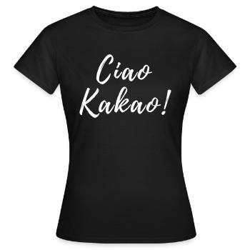 Ciao Kakao - Frauen T-Shirt - Schwarz - Vorne - AI Model Female 172 dark (172cm)