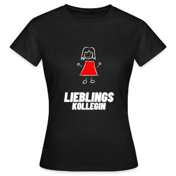 Lieblingskollegin - Frauen T-Shirt - Schwarz - Vorne - AI Model Female 172 dark (172cm)