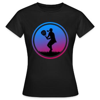 Padel PADELTENNIS Joueur de padel Padel Girl - T-shirt Femme - noir - Devant - AI Model Female 172 dark (172cm)
