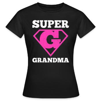 Super Großmutter - Frauen T-Shirt - Schwarz - Vorne - AI Model Female 172 dark (172cm)