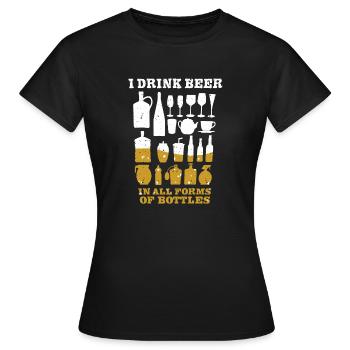 Bier Liebhaber - Frauen T-Shirt - Schwarz - Vorne - AI Model Female 172 dark (172cm)
