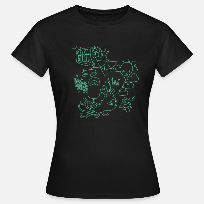 Grumpy Rabbits - Women's T-Shirt - black