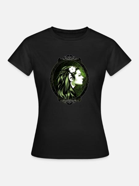 Mystische Elfe - Frauen T-Shirt - Schwarz