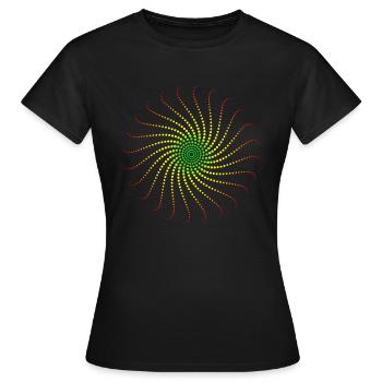 Reggae music energy vortex rastafari jah jamaica - T-shirt Femme - noir - Devant - AI Model Female 172 dark (172cm)