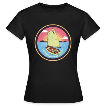 Optimist - T-shirt Femme - noir - Devant - AI Model Female 172 dark (172cm)