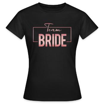 Team Bride - T-shirt Femme - noir - Devant - AI Model Female 172 dark (172cm)