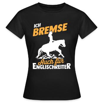 Westernreiterin Westernreiten Pferd Reitverein - Frauen T-Shirt - Schwarz - Vorne - AI Model Female 172 dark (172cm)