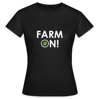 Ferme sur - T-shirt Femme - noir - Devant - AI Model Female 172 dark (172cm)