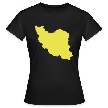 Iran - T-shirt Femme - noir - Devant - AI Model Female 172 dark (172cm)
