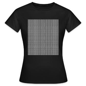 La techno ça doit faire du bruit! - T-shirt Femme - noir - Devant - AI Model Female 172 dark (172cm)