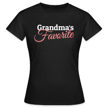 Grandmas Favorite - Frauen T-Shirt - Schwarz - Vorne - AI Model Female 172 dark (172cm)