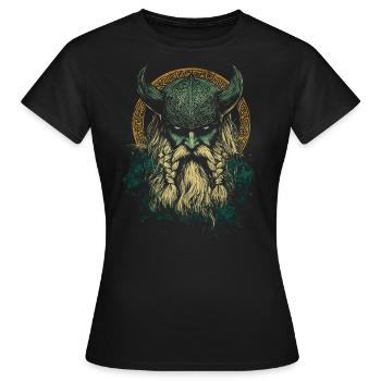 Odin Viking - T-shirt Femme - noir - Devant - AI Model Female 172 dark (172cm)