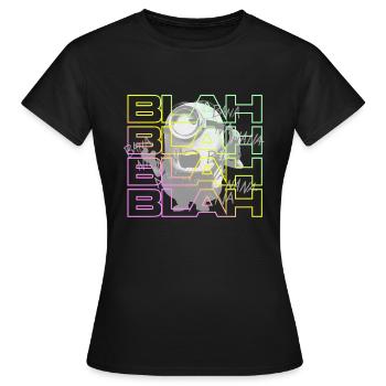 Minions Stuart Blah Blah Blah - Women's T-Shirt - black - Front - AI Model Female 172 dark (172cm)
