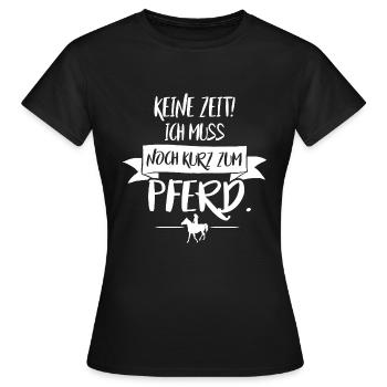 Equitation & chevaux - Je dois faire de l'équitation - T-shirt Femme - noir - Devant - AI Model Female 172 dark (172cm)