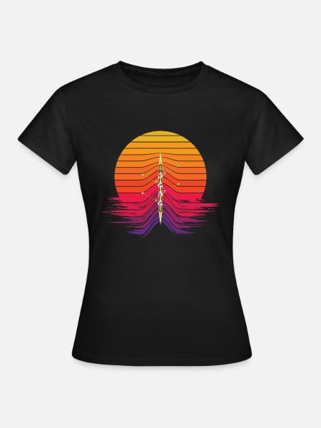 Rudern Ruderer - Frauen T-Shirt - Schwarz