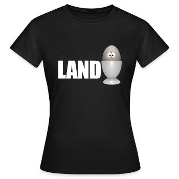 Landei - Frauen T-Shirt - Schwarz - Vorne - AI Model Female 172 dark (172cm)